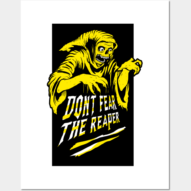 Don't fear the reaper [Gold Version] Wall Art by DeathAnarchy